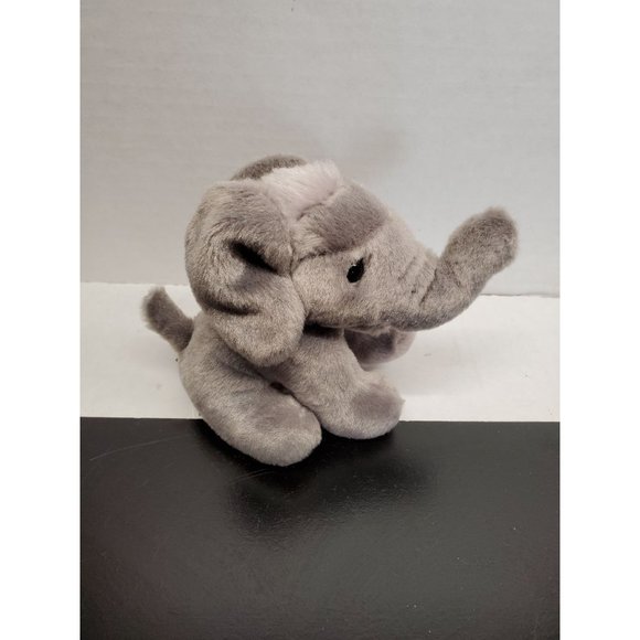 7 Inch Wild Republic Grey Elephant Plush - Picture 2 of 11